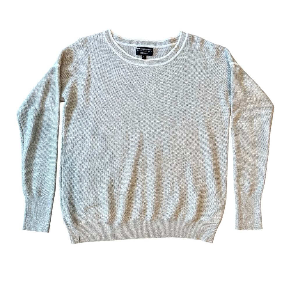Banana Republic Filpucci Men Crewneck Sweater Wool & Cashmere Blend Size L